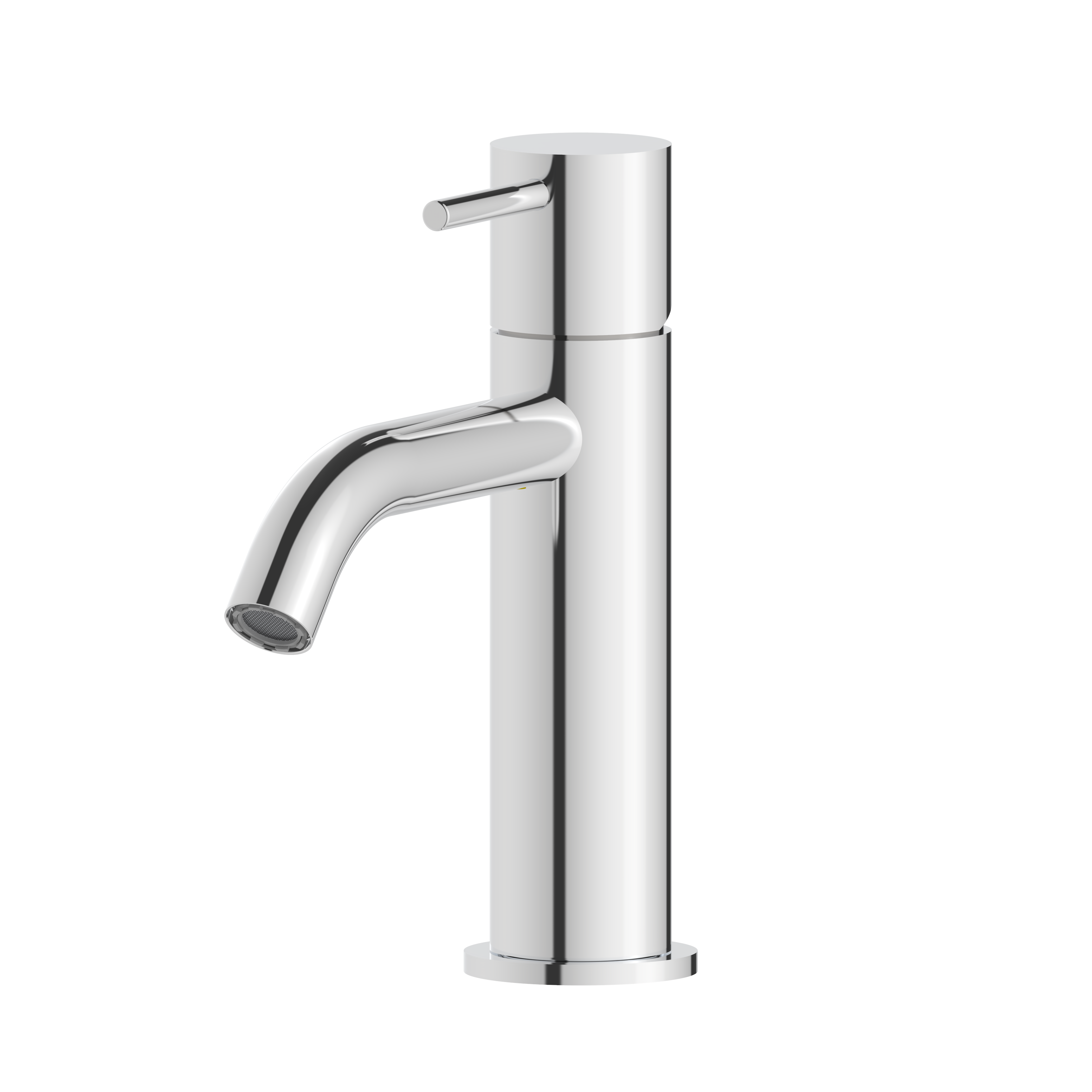 Curve Spout Single Lever Basin Tap 1 Water - Hapa - Taps for life